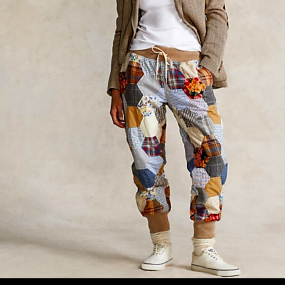 Ralph Lauren Patchwork Sweatpants Size Extra Small